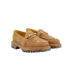 SUEDE LOAFER - BROWN