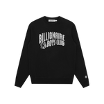 GLITTER PACK ARCH LOGO CREWNECK - BLACK/SILVER