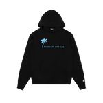 PALM GRAPHIC POPOVER HOOD - BLACK