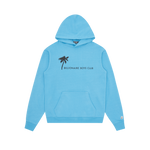 PALM GRAPHIC POPOVER HOOD - BLUE