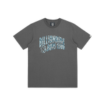 HIBISCUS CAMO ARCH LOGO T-SHIRT - GREY