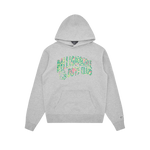 JUNGLE CAMO ARCH LOGO POPOVER HOOD - HEATHER GREY
