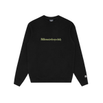SERIF LOGO CREWNECK - BLACK