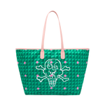 WAFFLE TOTE BAG - GREEN