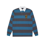 STRIPED RUGBY SHIRT - BLUE