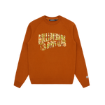 CAMO ARCH LOGO CREWNECK - BROWN