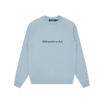 SERIF LOGO CREWNECK - BLUE