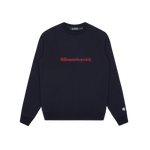 SERIF LOGO CREWNECK - NAVY