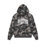 A/O CAMO PRINT ARCH LOGO POPOVER HOOD - BLACK
