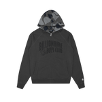 CAMO ARCH LOGO ZIP THROUGH HOOD - GREY