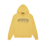 GENTLEMAN LOGO ZIP THROUGH HOOD - YELLOW