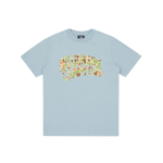 CAMO ARCH LOGO T-SHIRT - BLUE