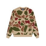 CAMO KNITTED JUMPER - BEIGE
