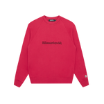 SERIF LOGO CREWNECK - RED