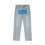 CURSIVE LOGO DENIM PANTS - STONEWASH