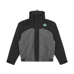 HOODED RAIN JACKET - GREY