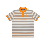 STRIPED POLO SHIRT - ORANGE STRIPE