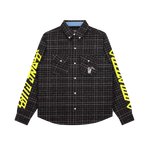 CHECK SHIRT - BLACK