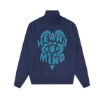 HEART & MIND TURTLE NECK KNITTED JUMPER - NAVY