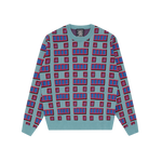 BRICK KNITTED JUMPER - BLUE