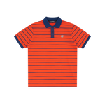 STRIPED POLO SHIRT - RED STRIPE