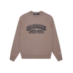 COLLEGE CREWNECK - TAUPE