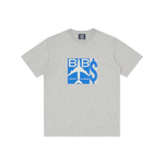 POSTAGE STAMP T-SHIRT - HEATHER GREY