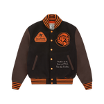 TROPICAL VARSITY JACKET - BLACK