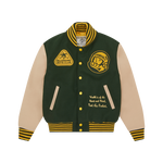 TROPICAL VARSITY JACKET - GREEN