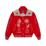 WESTERN VARSITY JACKET - RED