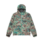 NOTHING CAMO HOODED WINDBREAKER JACKET - GREEN