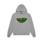 CHENILLE MOUNTAINSCAPE POPOVER HOOD - HEATHER GREY