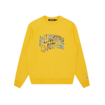 NOTHING CAMO ARCH LOGO CREWNECK - YELLOW