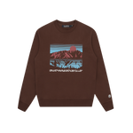 MOUNTAINSCAPE CREWNECK - BROWN