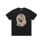 HEAT MAP HELMET LOGO T-SHIRT - BLACK