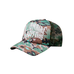 NOTHING CAMO TRUCKER CAP - GREEN
