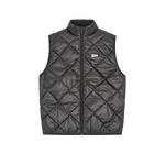 QUILTED LIGHTWEIGHT DOWN VEST - BLACK