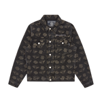 DIAMONDS & DOLLARS DENIM JACKET - BLACK