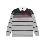 CREST RUGBY SHIRT - BLACK/GREY