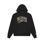 DUCK CAMO ARCH LOGO POPOVER HOOD - BLACK