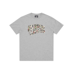 DUCK CAMO ARCH LOGO T-SHIRT - HEATHER GREY