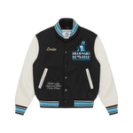 LONDON VARSITY JACKET - BLACK