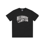 GLITTER ARCH LOGO T-SHIRT - BLACK/SILVER