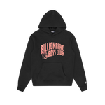 GLITTER ARCH LOGO POPOVER HOOD - BLACK/PINK