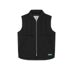 QUILTED DOWN GILET - BLACK