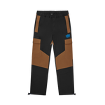 PANELLED TECH PANT - BLACK/BROWN