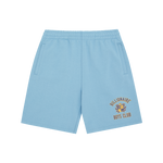 CREST LOGO SWEAT SHORTS - BLUE