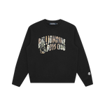 CAMO ARCH LOGO CREWNECK - BLACK