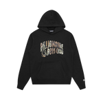 CAMO ARCH LOGO POPOVER HOOD - BLACK