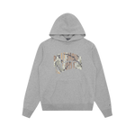 CAMO ARCH LOGO POPOVER HOOD - HEATHER GREY